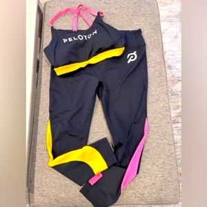 Peloton bra and leggings set